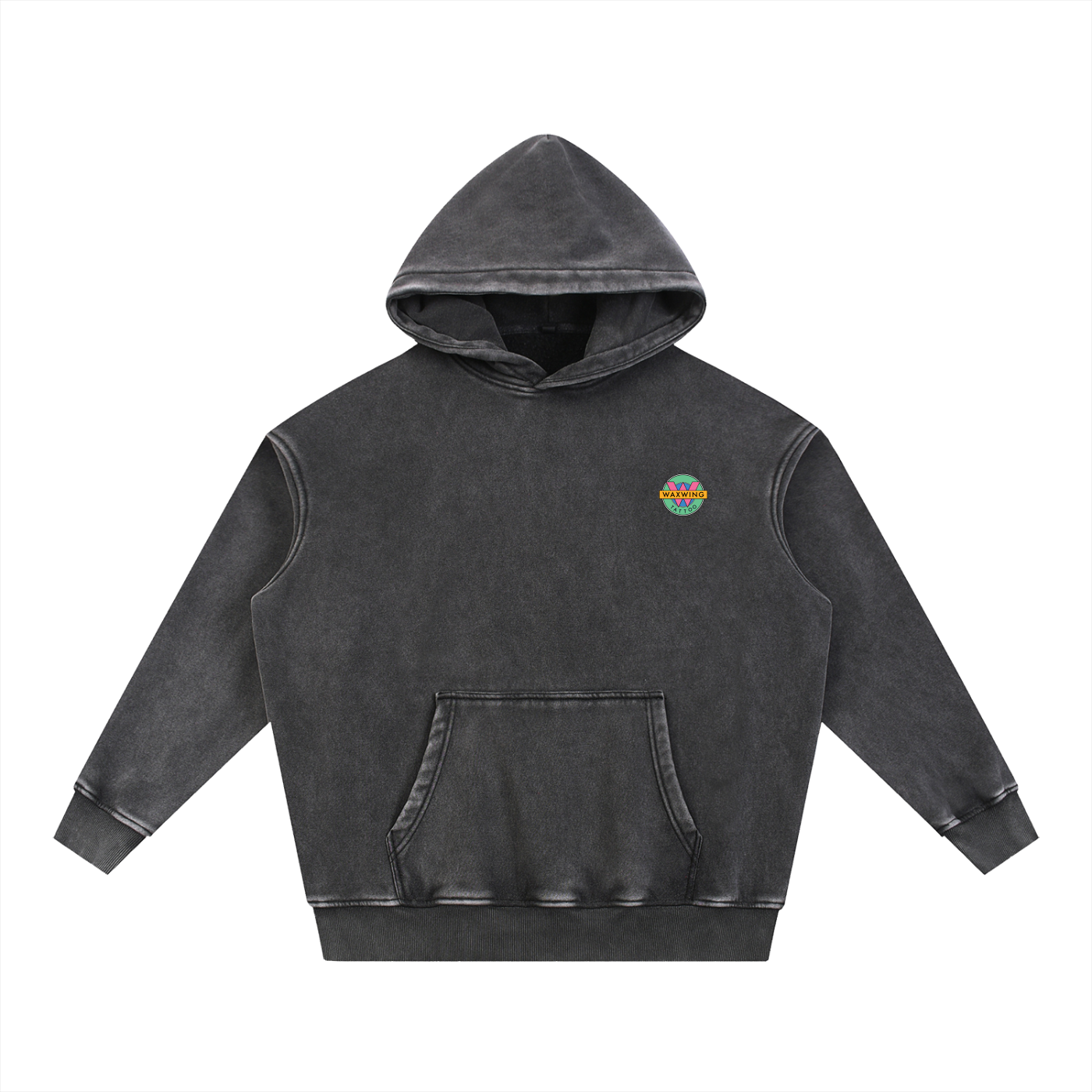Cool Dragon Snow Wash Fleece Oversize Hoodie
