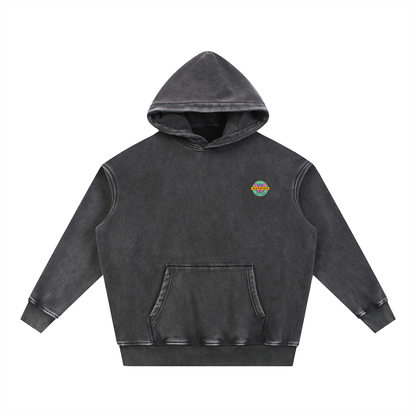 Cool Dragon Snow Wash Fleece Oversize Hoodie