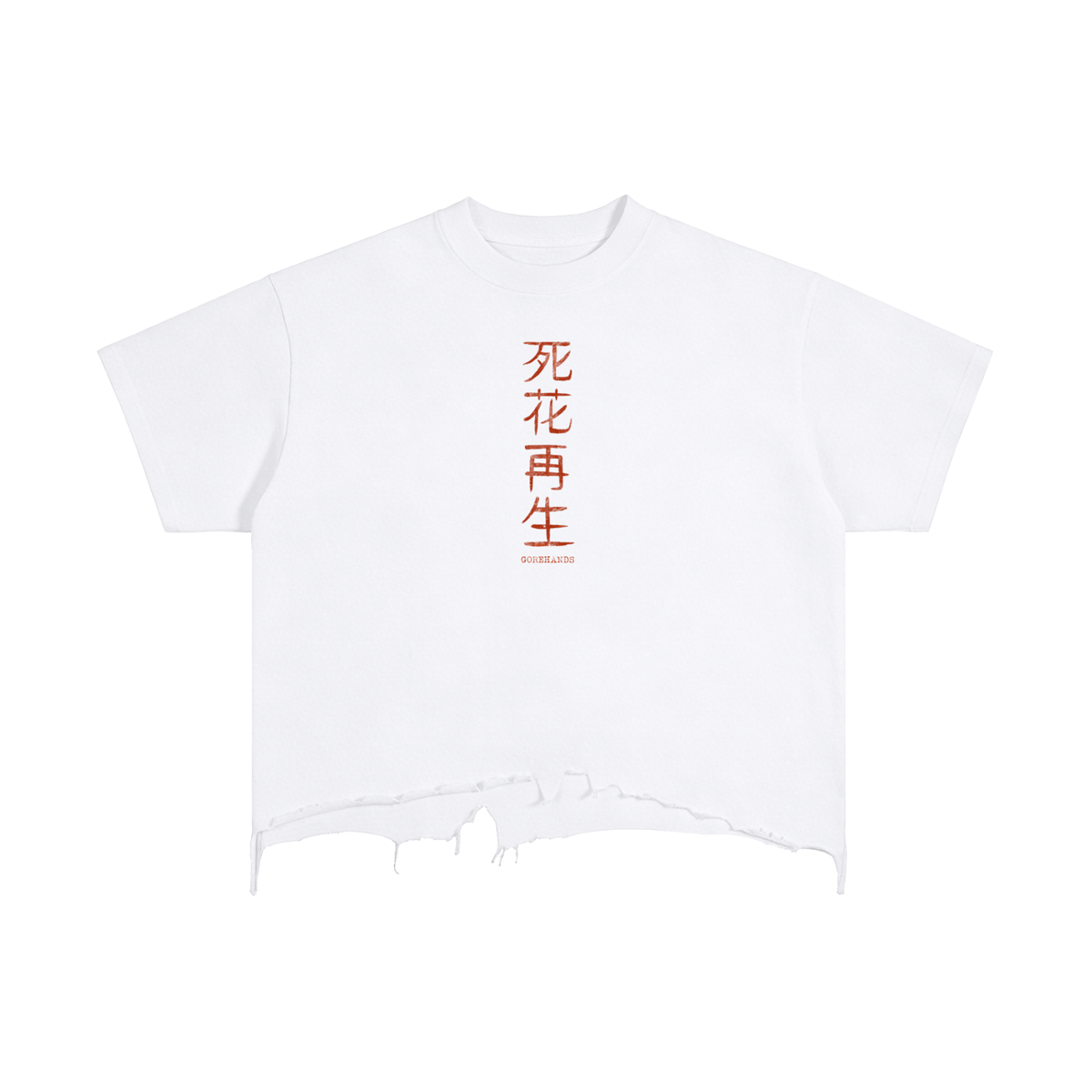 Vintage Wash Boxy Distressed Hem T-Shirt