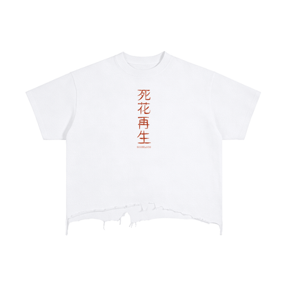 Vintage Wash Boxy Distressed Hem T-Shirt